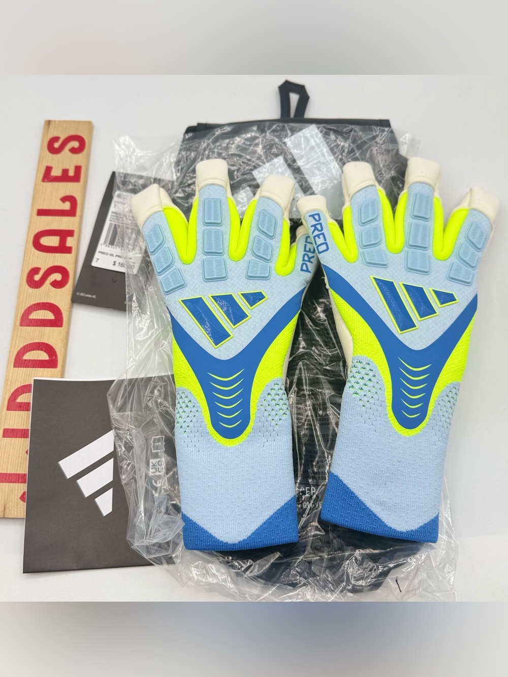 Adidas Predator Pro Hybrid Promo Goalkeeper Goalie Soccer Gloves KA7798 Size 7